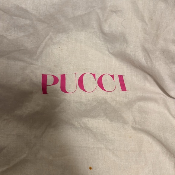 Vintage Pucci mini bag. Blue and brown print - Picture 5 of 11